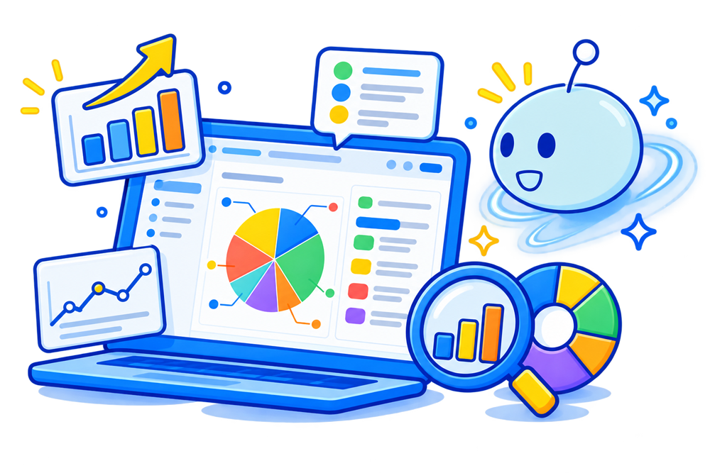 Illustration of the Analyze step: exploring your coded data